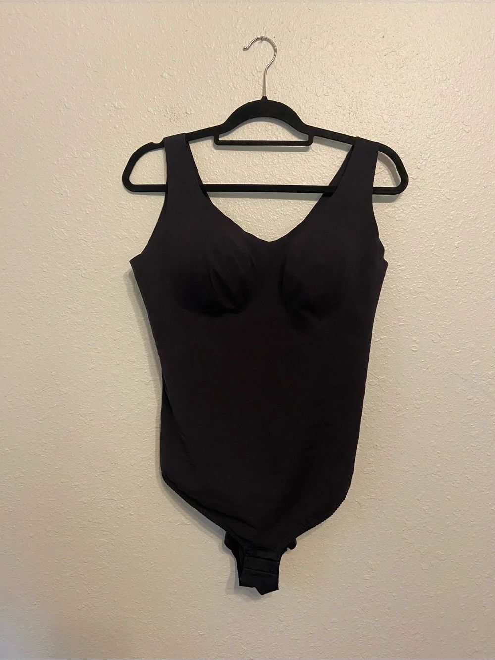 Honeylove Vamp Black Tank Bodysuit Slimming Built In Bra Bodysuit Size 2X